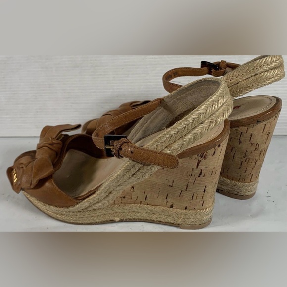 Prada, 7.5 US (38 EU), Brown Espadrille Sandals - Picture 3 of 6